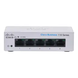 Cisco Business 110 Series 110-5T-D - Commutateur - non géré - 5 x 10 - 100 - 1000 - de bureau, Monta... (CBS110-5T-D-EU)_2